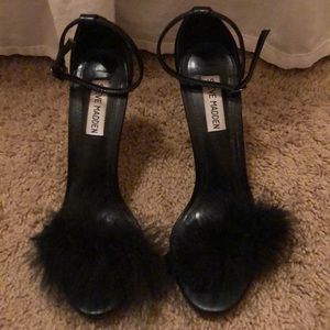 Furry Steve Madden heels
